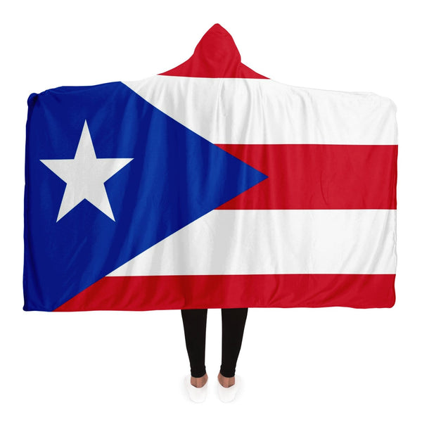 1952 Puerto Rican Flag Hooded Blanket