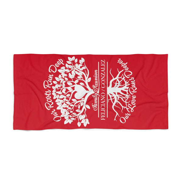 Red Beach Towel
