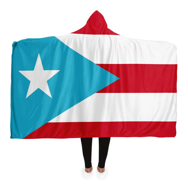 Hooded Blankt - 1895 Puerto Rican Flag