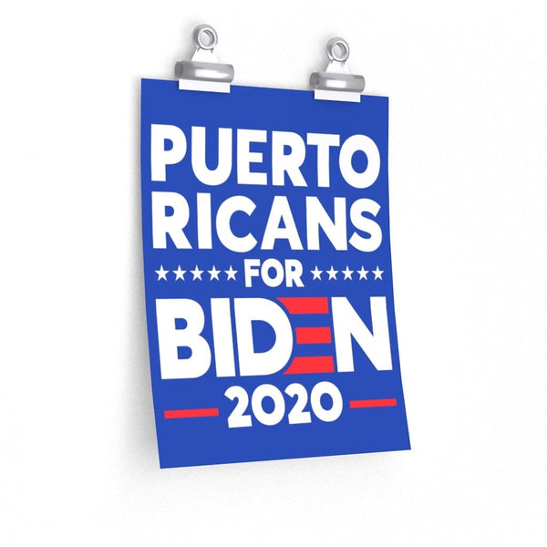 Puerto Ricans for Biden 2020 Election 9x11 Poster