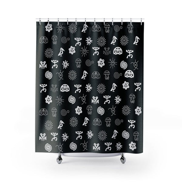 Taino Symbols Pattern Unique Shower Curtain